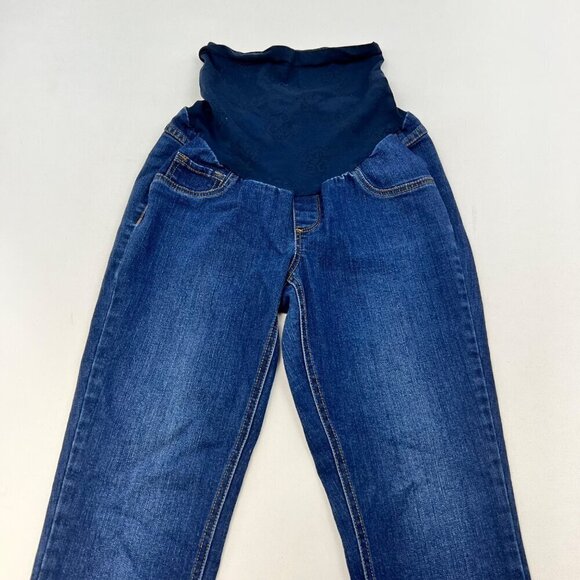 Jessica Simpson Maternity Dark Wash Pull On Skinny Jeans Size Small - Picture 2 of 9